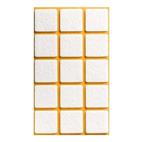 REDOCOL Filzgleiter Quadrat 28 x 28 x 3 mm, weiß, VE = 90 Stück