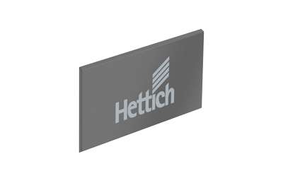 ArciTech Abdeckkappe, anthrazit mit Hettich Logo