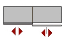 Komponenten für 2-türige Schränke von Hettich